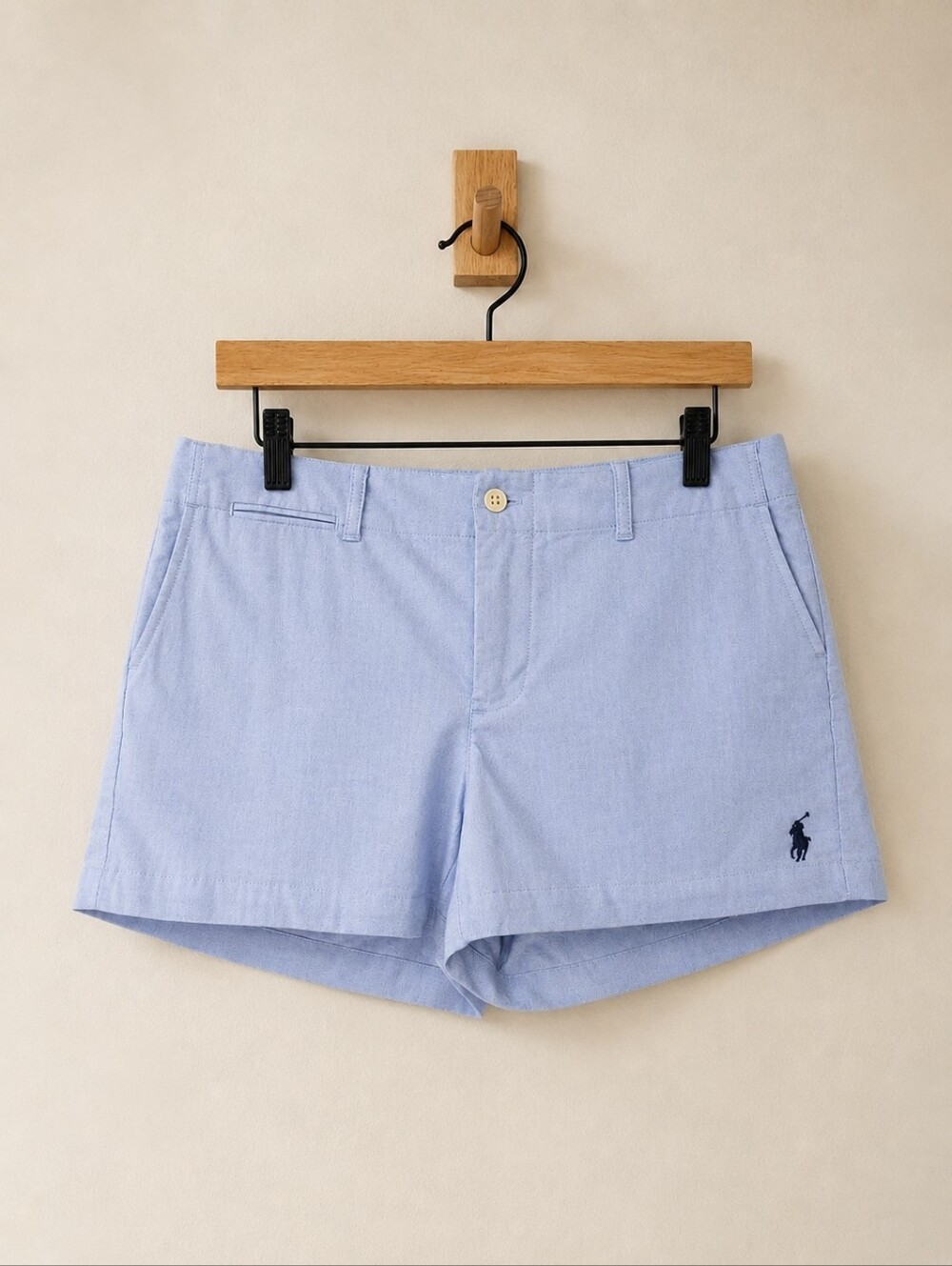 Polo Ralph Lauren Women’s Blue Cotton Chino Shorts Size 6 NWT  Preppy/Classic